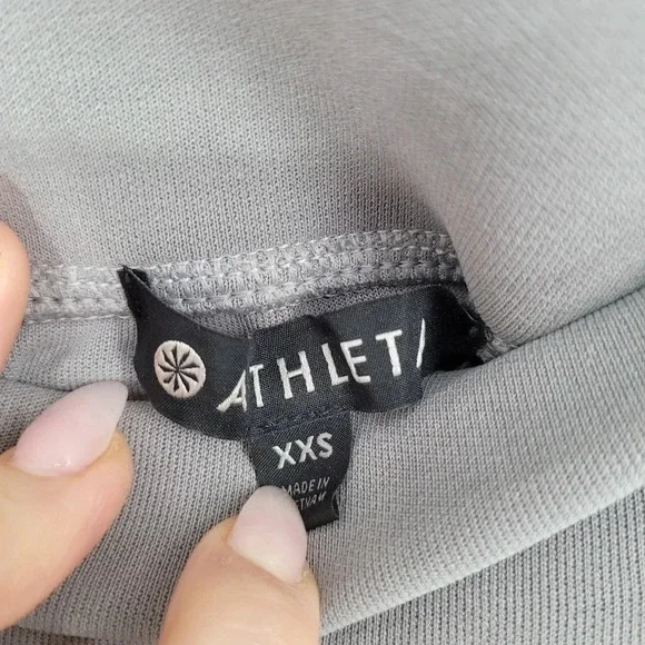 Athleta serenity grey with stripe on side pants XXS - Picture 6 of 9